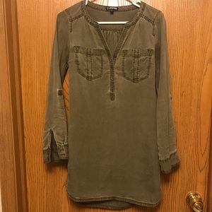 Express // Shirt Dress Army Green // size XS
